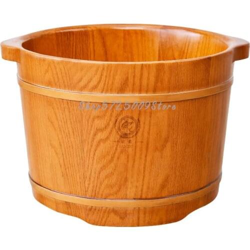 Mported Oak Foot Soaking Barrel Foot Bath Barrel Wooden Tub Foot Soaking Barrel Household Foot Bath Tub Artifact