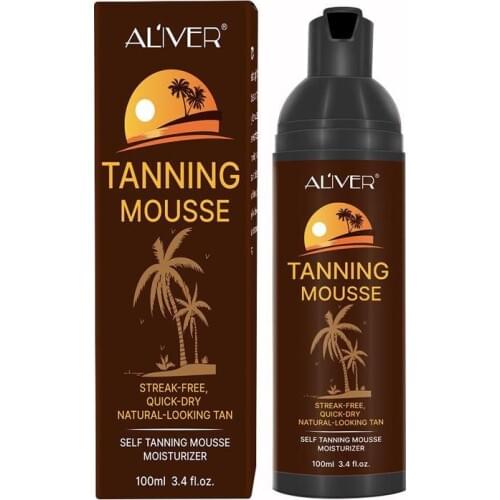 100ml Body Self Tanners Cream Tanning Mousse Medium Skin Care Solarium Cream Bronzer Face Body Nourishing Skin Sun Block Makeup