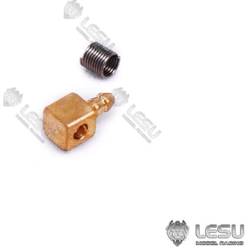 LESU Brass 2.5*1.5 3*2MM Pipe Nozzle T Scale Hydraulic RC Truck Loader Excavator TH16980-SMT3