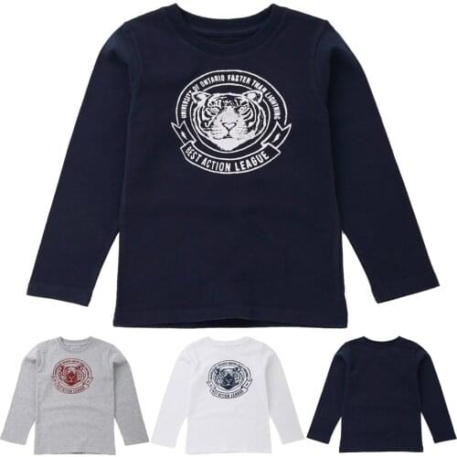 Little Calabash Long Sleeve T-Shirts For Boys