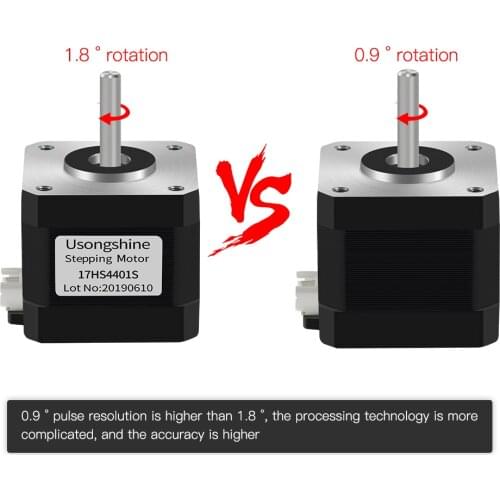 Motor Nema 17 17HS4401 0,9 grados, motor 280 mN.m/57g.cm 1,3a Nema 17HS4401 4-lead, motor Nema17, impresora CNC 3D DIY