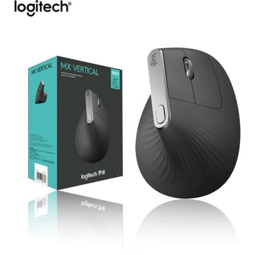 Original Logitech MX Vertical bluetooth mouse wireless mouse with FLOW 2.4GHz USB nano for laptop Desktop pc Office mouse