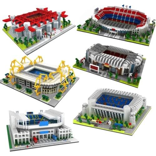 Soccer Practice Football Stadium Field Gym Club Gymnasium Model Building Block set Architecture DIY bricks Kids Toys Creator MOC