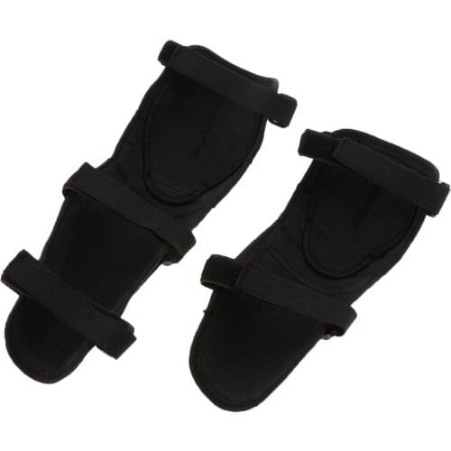 Knee Elbow Pads - 4pcs Black Adults Plastic Motorcycle ATV Motocross Elbow Knee Shin Guards Protector Motocross Racing