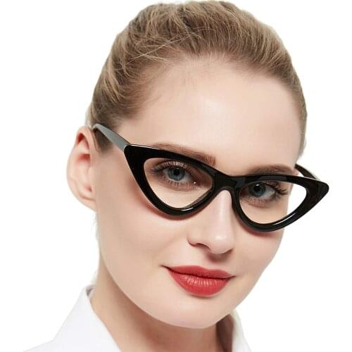 Blue Light Blocking Reading Glasses Women Cat Eye Glasses Frames For Women Anti Glare Eyeglasses For Computer gafas MARE AZZURO