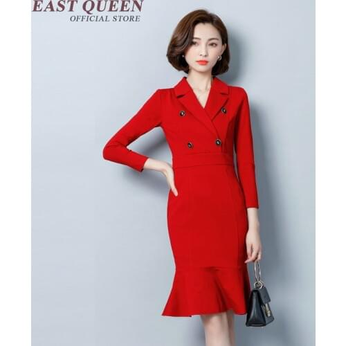 Office dresses for women 2018 business dress clothes winter autumn fashion elegant dresses DD105 C