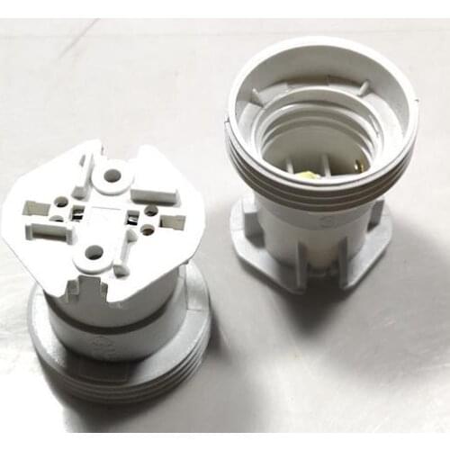 Fireproof PBT e27 lamp holder 240V 4A 40*40*46mm
