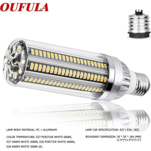 OUTELA Led High Power Bulb Corn Light For Factory Warehouse Factory Workshop Street Light Engineering Lighting 50W55W