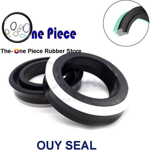 OUY OD=40mm - 70 mm Nitriel (NBR) / POM rubber seal U seal / back up ring ODI