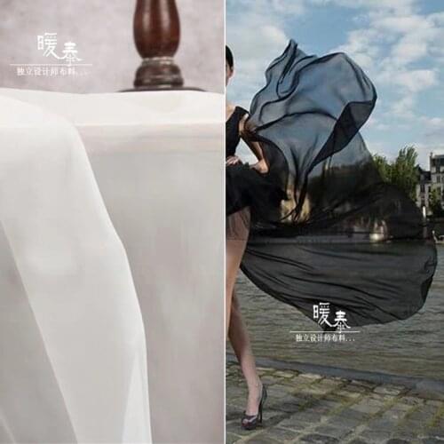 Dense Nylon Tulle Fabric Organza Black White Blue DIY Patchwork Veil Background Fluffy Skirt Wedding Dress Lace Designer Fabric