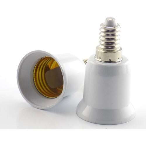 1PCS E14 to E27 Lamp Holder Converter 220V Fireproof Socket Base Converters Light Bulb Adapter Conversion Lighting Accessories