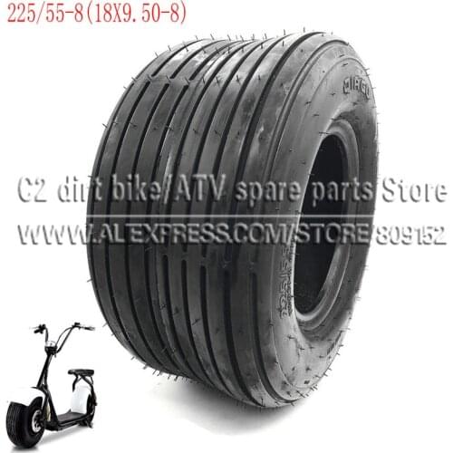 225/55-8 Tire 18x9.50-8 Front or Rear 8inch 4PR Electric Scooter Vacuum Tires For Harley Chinese Bike