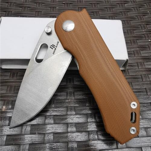 Folding Knife Sharp D2 Blade G10 Handle Hunting Pocket Fruit Knives Tools with Waist Clip for Outdoor Survival, Camping and EDC