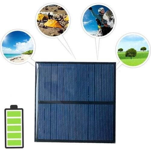 Solar Cell 6V Mini Solar System DIY For Battery Solar Panel Phone Chargers Portable 140MA 80x80mm High conversion rate