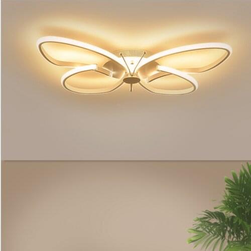 Post-modern ceiling lamp LED restaurant creative simple fashion special-shaped butterfly bedroom lamp