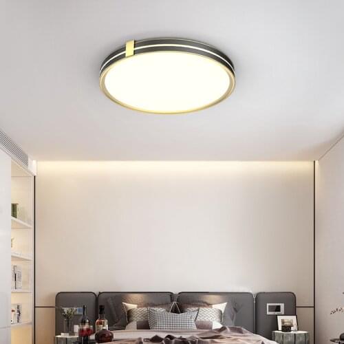 Nordic Modern Led Ceiling Lamp Coffee Shop Kitchen Living Room Bedroom Balcony Luxury Ultra-Thin Round Simple Light