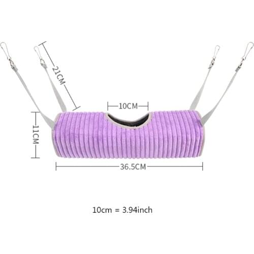 Hamster Tunnel Hammock for Small Animals Sugar Glider Tube Bed Rat Ferret Toy G6DB