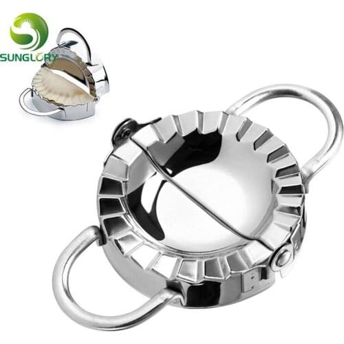 Stainless Steel Dumpling Maker 7.5CM Dough Press Dumpling Mold Pie Ravioli Mould Pastry Chinese Food Jiaozi Maker Kitchen Tools