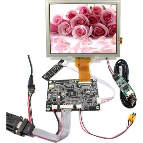 VGA AV LCD Controller Board KYV-N2 V1+8inch 800x600 EJ080NA-05B LCD With Touch Panel