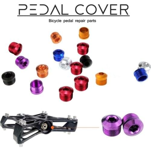 1 Pair Bicycle Pedal Cover Bike Pedal Repair Parts Aluminum Alloy Rust-proof Cycling Bearing Pedal Cover