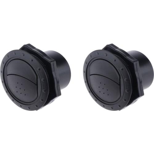 2Pcs RV Marine Yacht Round Air Vent Outlet Grill Ventilation 70x45mm