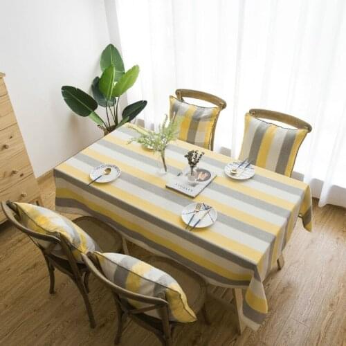2 Kinds Cheap 60*60cm Yellow-gray Stripe Refrigerator Romantic Oven Computer Cover Cloth Simple Tablecloth Sentiment Cover Towel