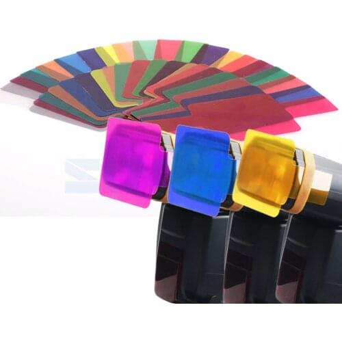 20 colour Photographic Color Gels Filter Card Lighting Diffuser for Godox TT685C/N V860N/C/S/O/F TT520 TT350 Flash Speedlite