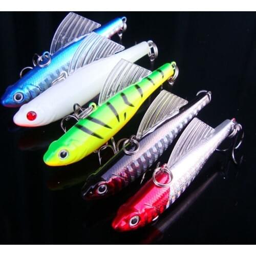 5PCS fishing Minnow Crankbaits VIB hook lure baits 6.5cm/14g Free shipping