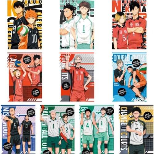 5D diamond painting Anime Haikyuu!! Wall Poster Comic Figures Hinata Shoyo Tobio Kageyama Home Decor Comic Exhibition Display