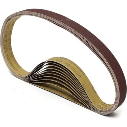 10PCS 760mmx25mm Abrasive 120 Grit Sanding Belts Fits For Rexon Clarke New