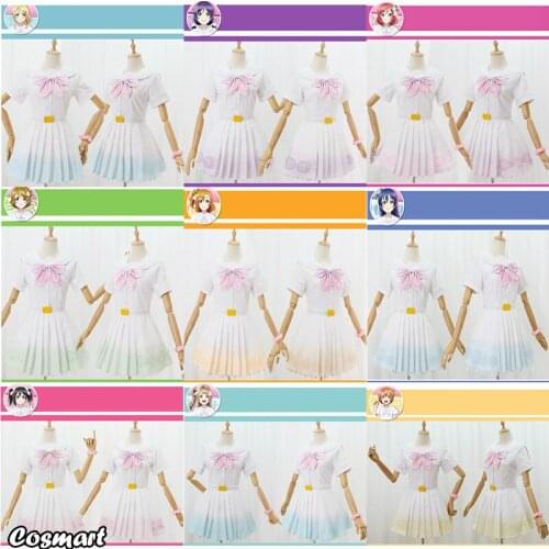 Anime Lovelive!!μs 8th A Song For You Nico Yazawa All Members Cosplay Costume Lolita Dress Halloween Suit For Women Outfit New