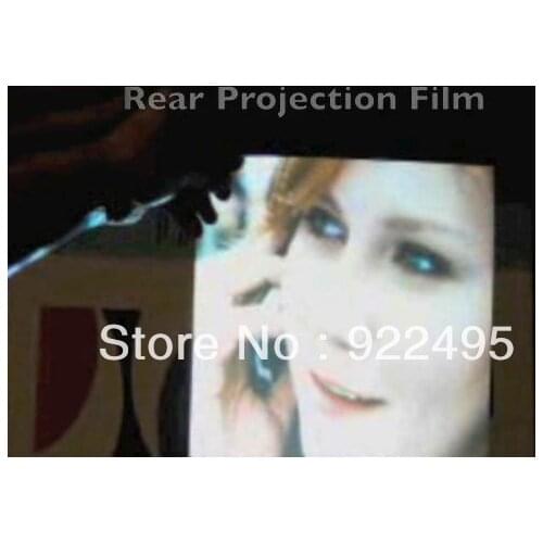 Free delivery cost Rear projection screen/foil/film for 3D holo display, Auto show, wedding photo studio (1.524mx10m)