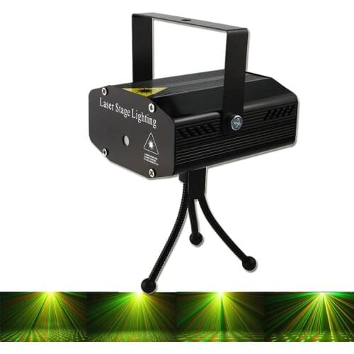 Mini Laser Projector Auto Flash RG Sound Activated Laser Lamp DJ Disco Party Xmas Stage Light