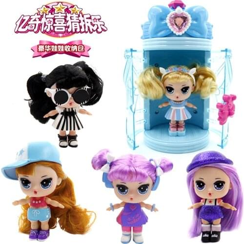 Eaki New Blind Box Learning Puzzle Toys Surprise Music dolls toy for girls Egg Dismantle Ball Luxury Storage Bin