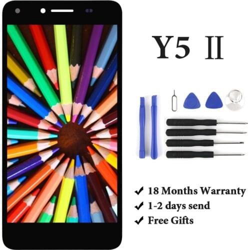 Brand New no dead pixel For Y5 II lcd display for mobile phone lcd screen replacement assembly with touch screen