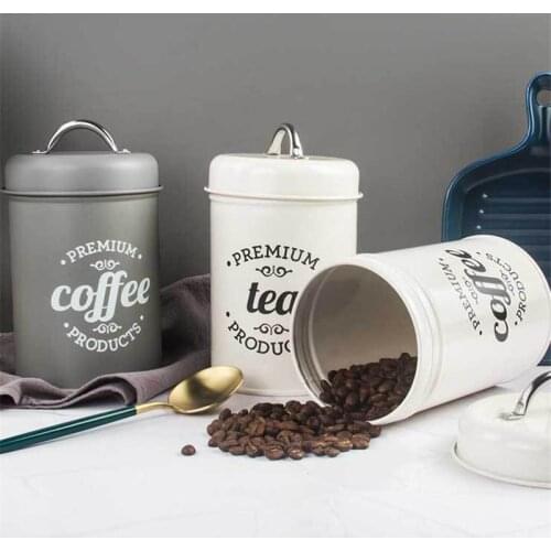 Nordic Sealed Cans Moisture-proof with Sealing Ring Milk Powder Jar Coffee Cans Tea Sugar Jar Food Contanier Kitchen Organizer