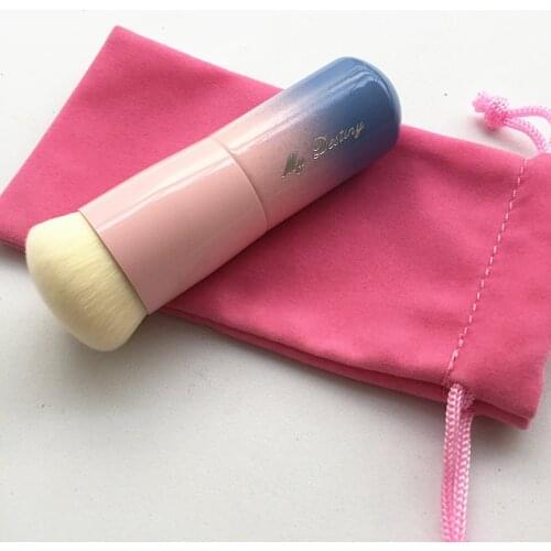 Gradient Pink Foundation Cosmetic Brush Dome Shape Flat Dense Liquid BB Cream Makeup Brush