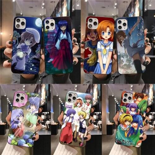 Higurashi When They Cry Phone Cases For iphone 12 11 Pro Max Mini XS Max 8 7 6 6S Plus X 5S SE 2020 XR cover