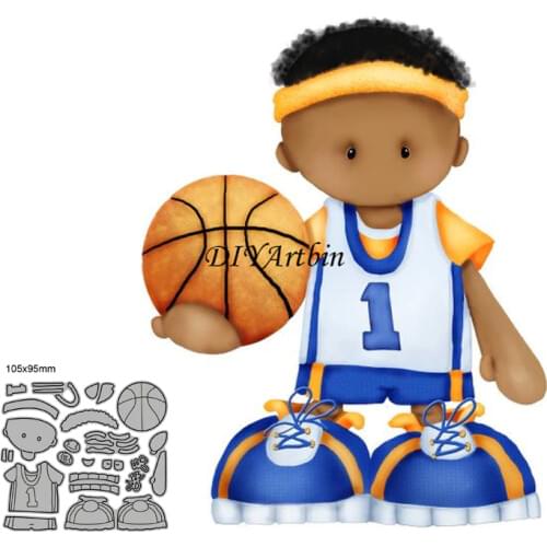 Basketball boy metal cutting dies Metal Fustelle Metalliche Per Scrapbooking Die Cuts For Paper Crafting