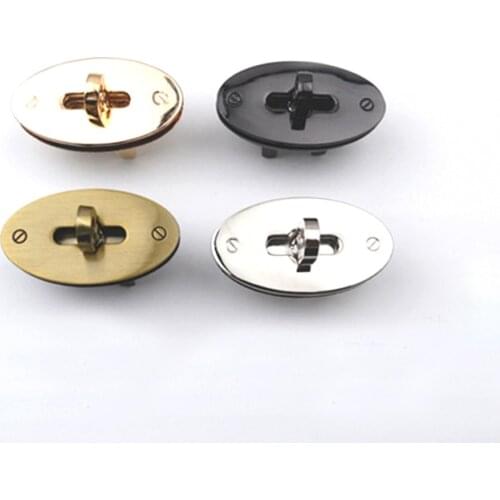 Metal Oval Twist Lock Turn Lock DIY Handmade Bag Accessories Purse Hardware Part Closure