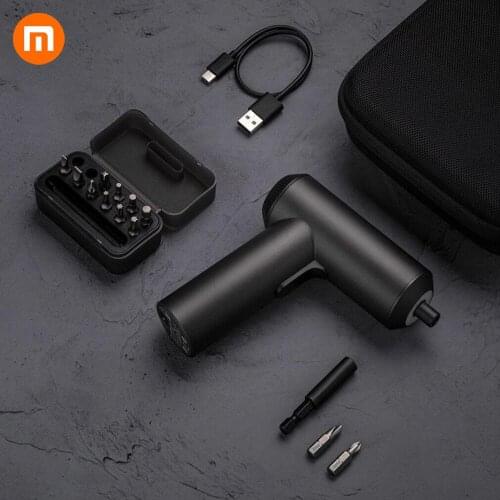 Xiaomi Screwdriver Cordless Rechargeable Screwdriver set 3.6V 2000mAh Li-ion 5N.m Electric Screwdriver With 12Pcs S2 Screw Bits