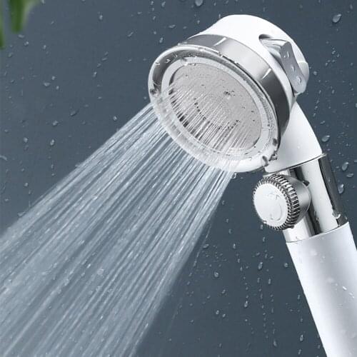 Pressurized Shower Head High Pressure Water Saving Shower Sprayer Adjustable Bathroom Accessories Shower Handheld Shower