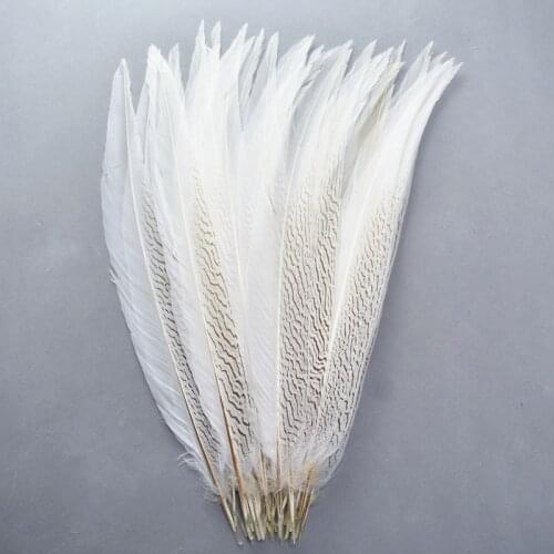 Natural Pheasant Tail Feathers for Jewelry Making 8-32" Silver Pheasant Feathers Carnaval Assesoires Wedding Feathers Decoration
