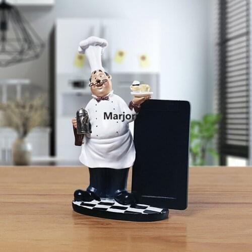 2021 new chef handicraft decoration western restaurant kitchen pastry shop resin message board chef decoration home decoration
