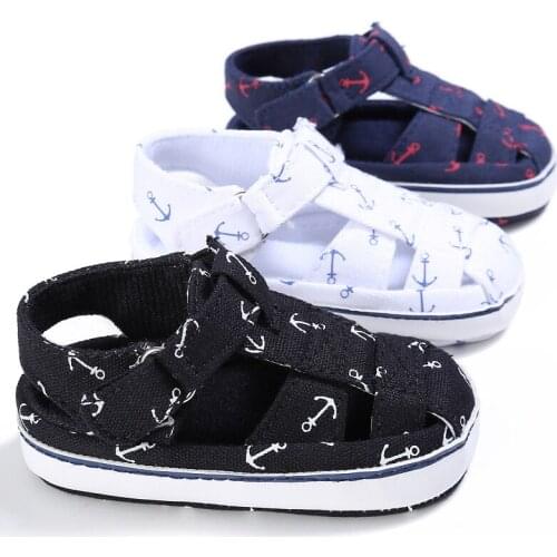 New Newborn Infant Baby Girls Boys Summer Casual Sandal Shoes Cotton Print Cool Soft Baby Shoes 0-18M
