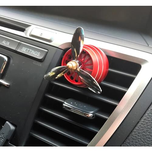 Air Freshener Car Smell LED Mini Conditioning Vent Outlet Perfume Clip Fresh Aromatherapy Fragrance Alloy Auto Good Accessories