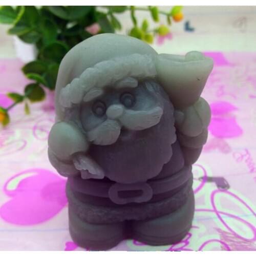 Various types of resin products silicone mold 3D Santa Claus Christmas food grade DIY handmade soap