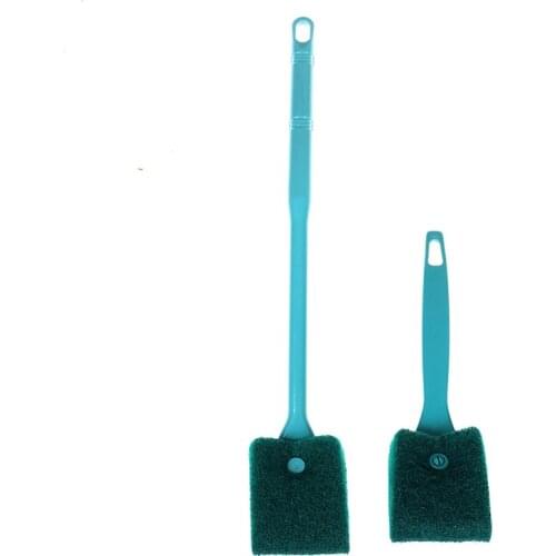 2 Head Cleaning Brush Plastic Sponge Aquarium Glass Algae Cleaner Glass Plant Aquarium Fish Tank Aquarium Accessories