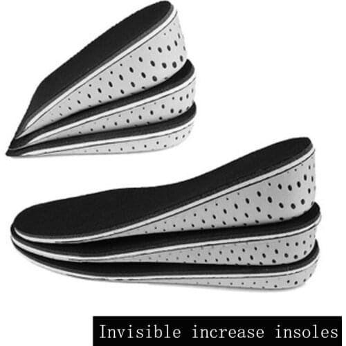 EVA Insoles Three Highly Comfortable and Breathable Heightened Half Insoles Sports Invisible Inner Heightened full Insoles