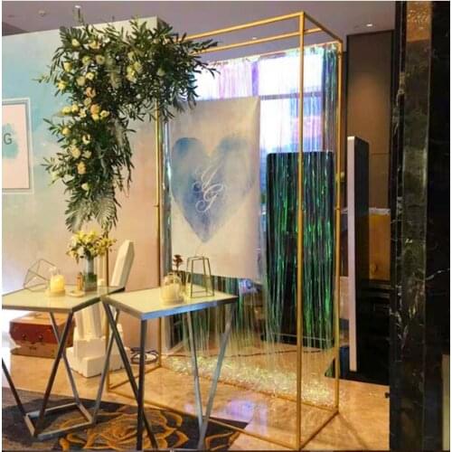 Wedding arch, balloon arch, background frame, retractable free metal frame, home and party decoration accessories
